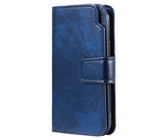 JVS Products iPhone 15 hoesje - Bookcase - Pasjeshouder - Portemonnee - Luxe - Kunstleer - Blauw