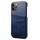 iPhone 15 Pro hoesje -  Backcover -  Pasjeshouder -  Portemonnee -  Kunstleer -  Donkerblauw