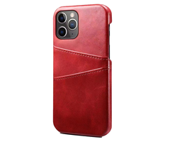 JVS Products iPhone 15 hoesje - Backcover - Pasjeshouder - Portemonnee - Kunstleer - Rood