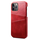iPhone 15 hoesje -  Backcover -  Pasjeshouder -  Portemonnee -  Kunstleer -  Rood