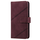 iPhone 15 Pro hoesje -  Bookcase -  Koord -  Pasjeshouder -  Portemonnee -  Kunstleer -  Bordeaux Rood