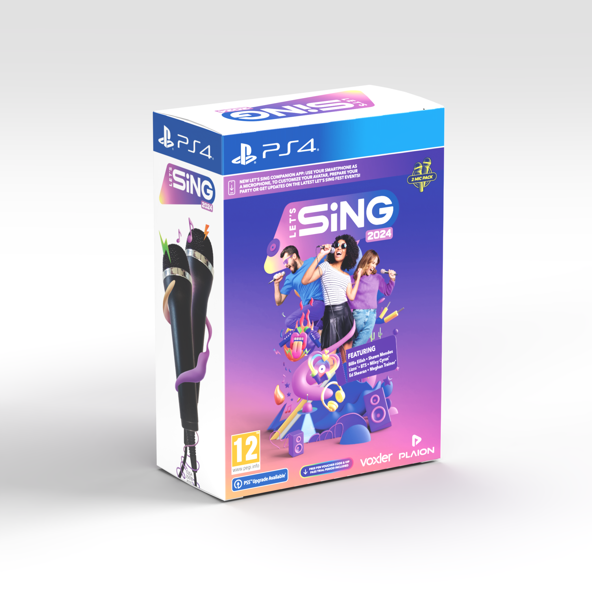 PS4 Let&apos;s Sing 2024 International Version + 2 Microphones