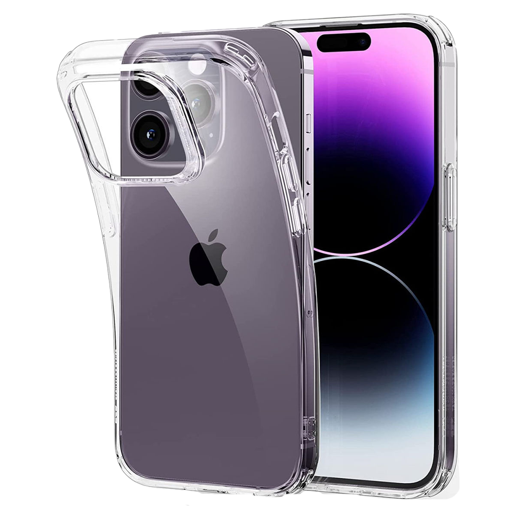 iPhone 15 Pro hoesje - Backcover - Anti shock - Extra dun - Transparant afbeelding