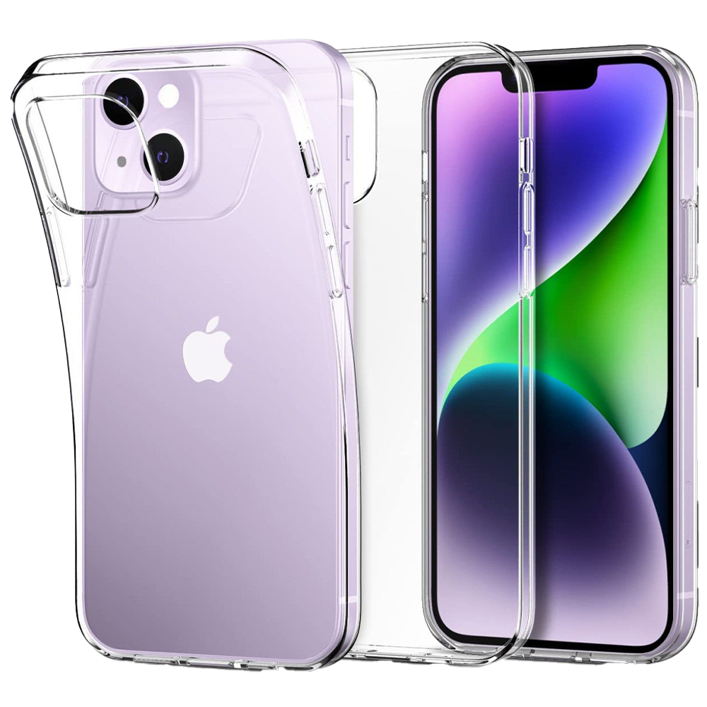 iPhone 15 Plus hoesje - Backcover - Anti shock - Extra dun - Transparant afbeelding