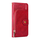 iPhone 15 Pro hoesje -  Bookcase -  Koord -  Pasjeshouder -  Portemonnee -  Rits -  Kunstleer -  Rood