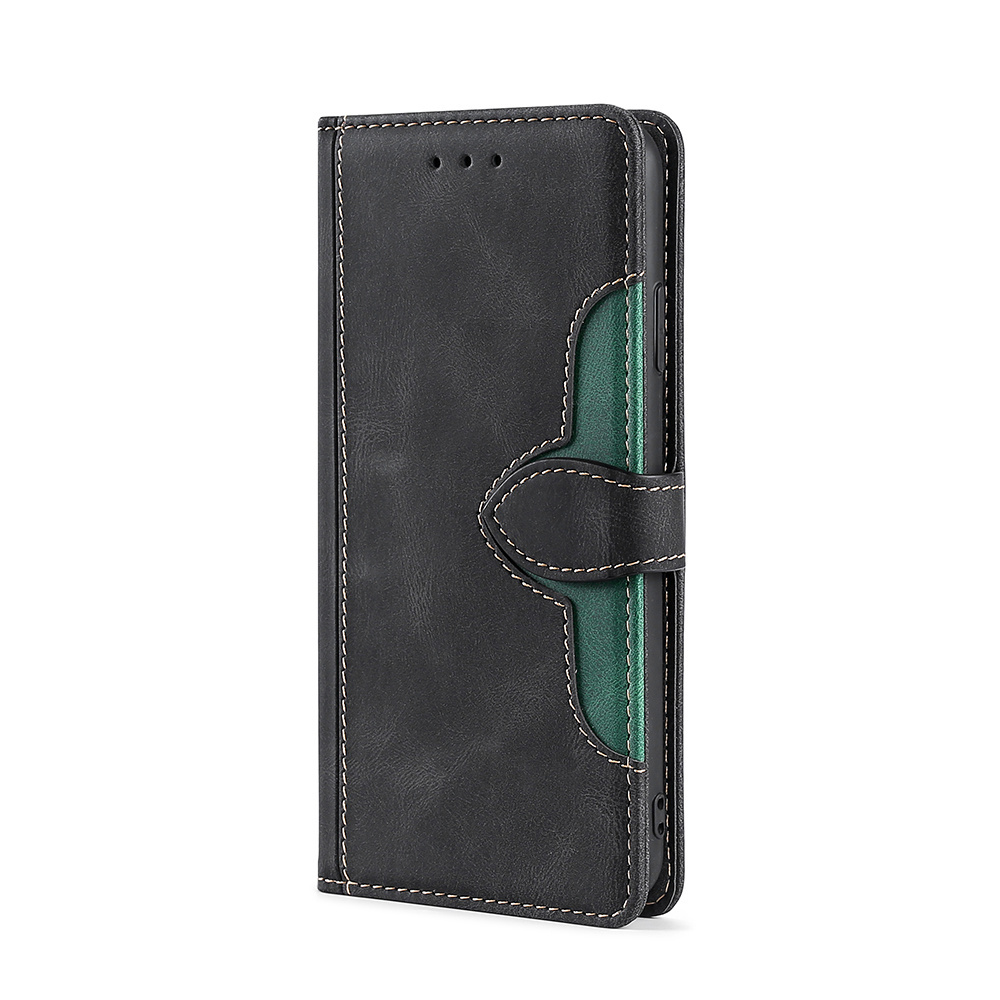 iPhone 15 Pro Max hoesje - Bookcase - Pasjeshouder - Portemonnee - Kunstleer - Zwart afbeelding