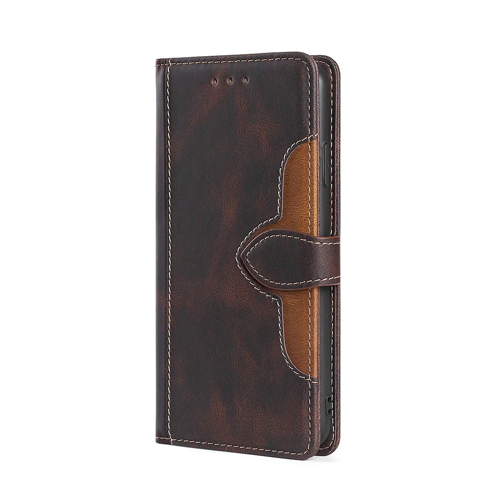 iPhone 15 Pro hoesje - Bookcase - Pasjeshouder - Portemonnee - Kunstleer - Bruin afbeelding