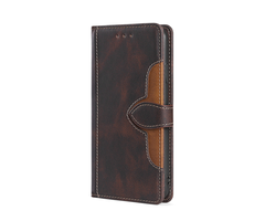 JVS Products iPhone 15 hoesje - Bookcase - Pasjeshouder - Portemonnee - Kunstleer - Bruin