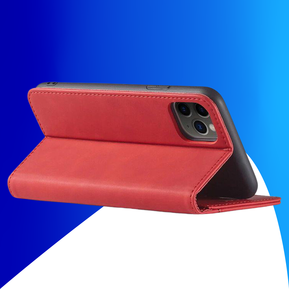 JVS Products iPhone 15 Pro Max hoesje - Bookcase - Pasjeshouder - Portemonnee - Kunstleer - Rood