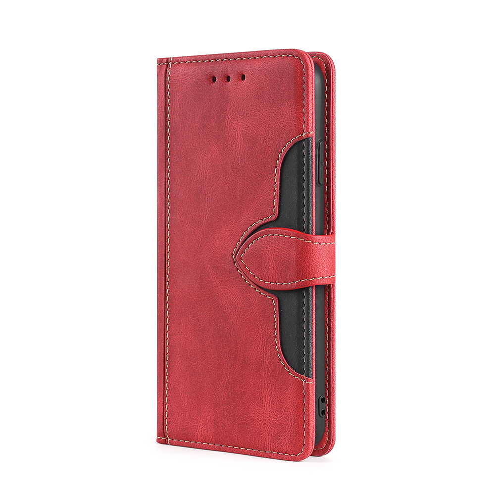 iPhone 15 Plus hoesje - Bookcase - Pasjeshouder - Portemonnee - Kunstleer - Rood afbeelding