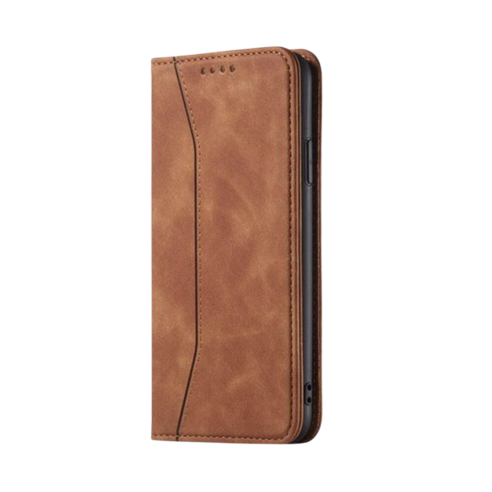 iPhone 15 hoesje - Bookcase - Pasjeshouder - Portemonnee - Kunstleer - Bruin afbeelding