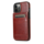 iPhone 15 Pro Max hoesje -  Backcover -  Pasjeshouder -  Portemonnee -  Kunstleer -  Bruin