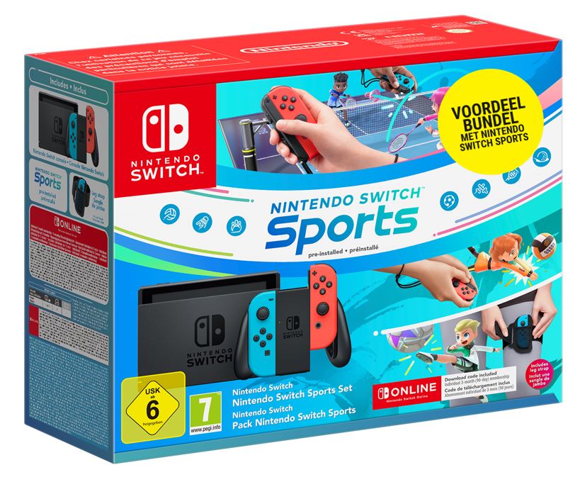 Nintendo Switch Console + Nintendo Switch Sports Bundle afbeelding