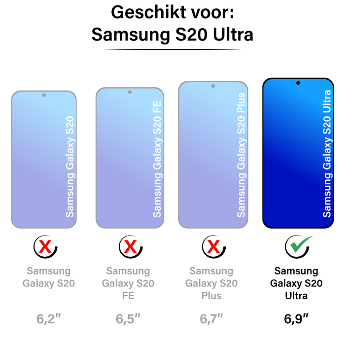 JVS Products Samsung Galaxy S20 Ultra hoesje - Bookcase - Koord - Pasjeshouder - Portemonnee - Camerabescherming - Kunstleer - Blauw