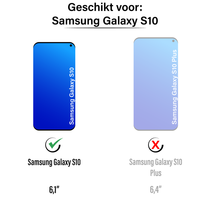 JVS Products Samsung Galaxy S10 hoesje - Backcover - Patroon - TPU - Transparant