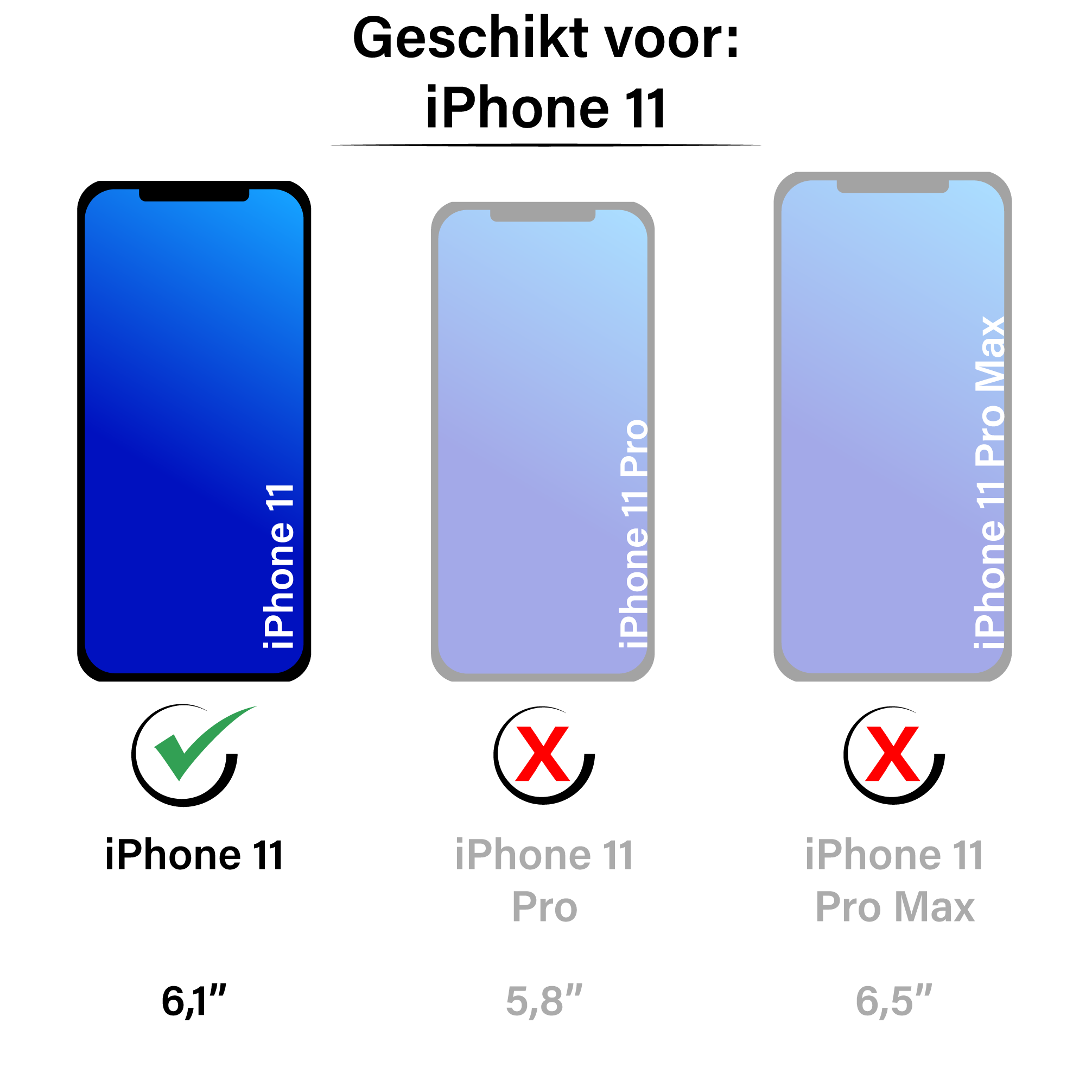 JVS Products iPhone 11 hoesje - Backcover - Pasjeshouder - Portemonnee - Kunstleer - Rose Goud