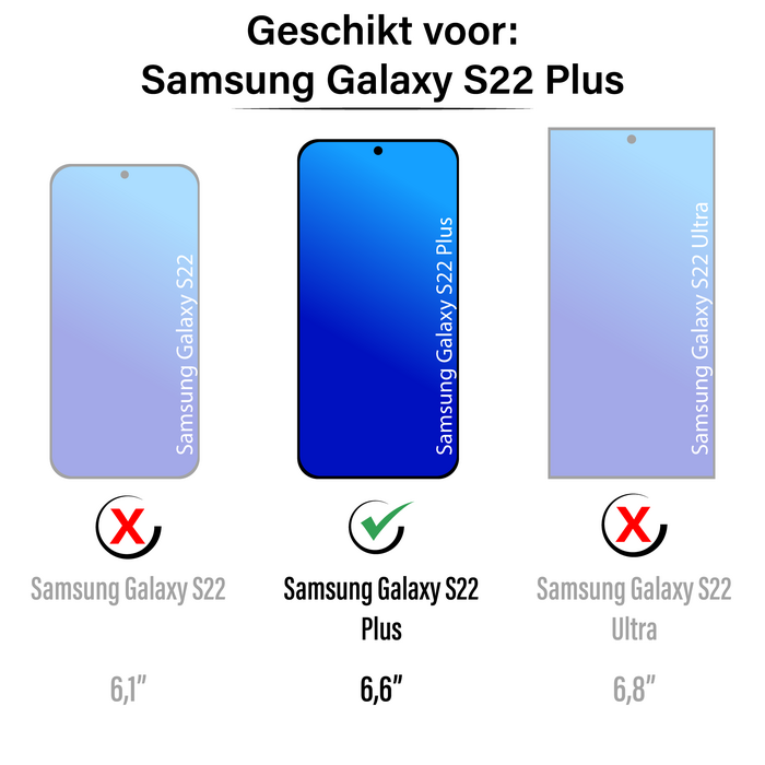 JVS Products Samsung Galaxy S22 Plus hoesje - Backcover - Hardcase - Pasjeshouder - Portemonnee - Shockproof - TPU - Rose Goud