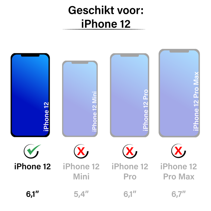 JVS Products iPhone 12 hoesje - Bookcase - Koord - Softcase - Patroon - Kunstleer - Wit/Donkerroze