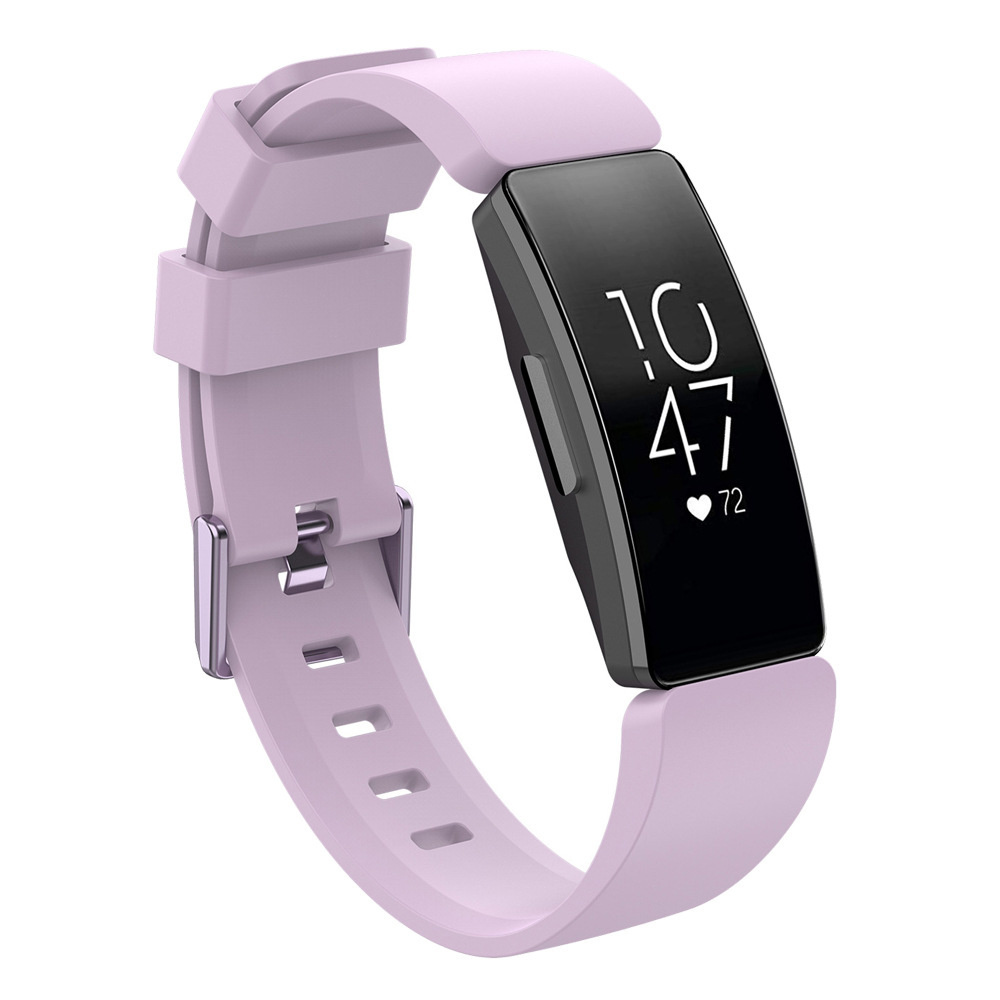 Bandje geschikt voor Fitbit Inspire HR - Maat S - Bandje - Horlogebandje - Siliconen - Lila afbeelding