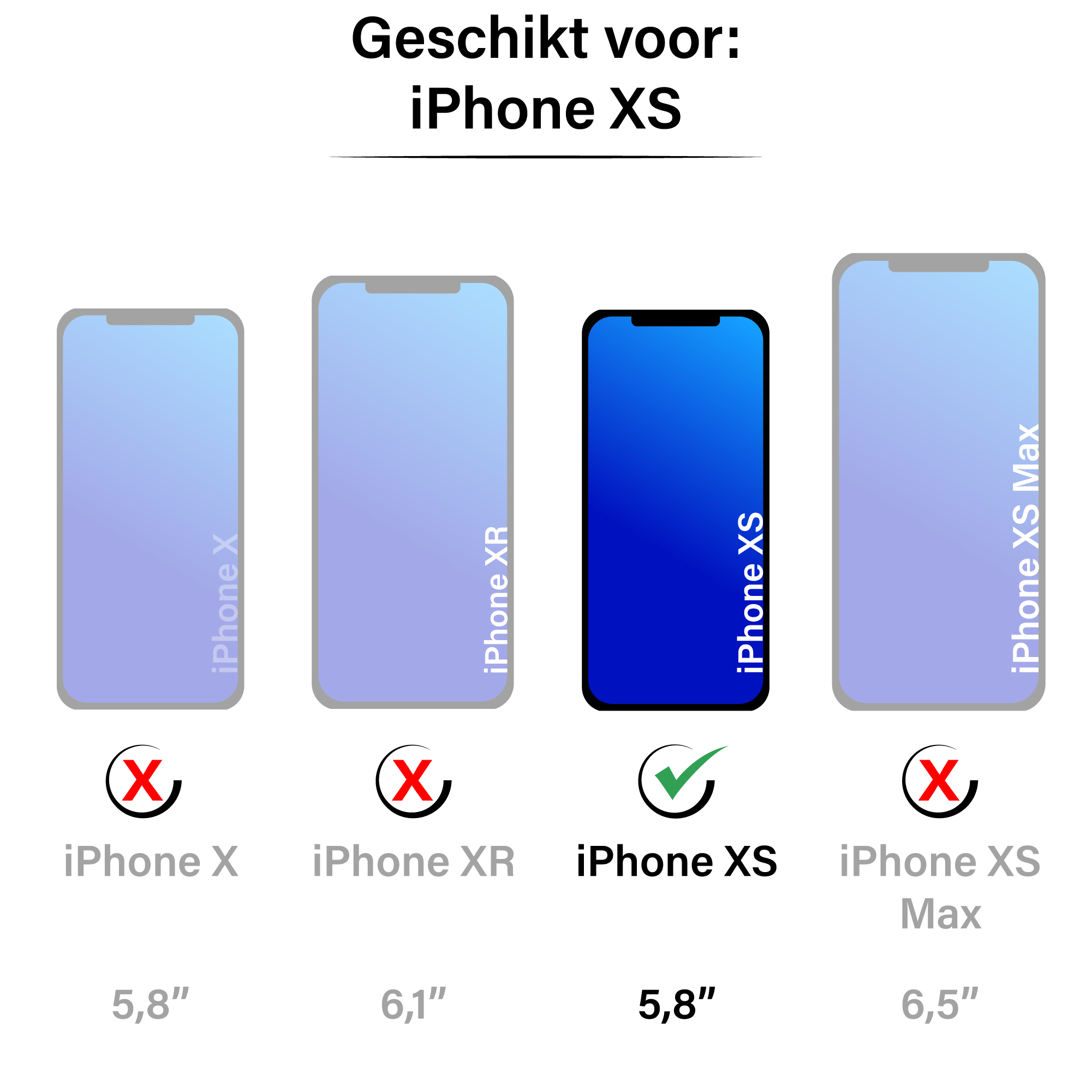 JVS Products iPhone XS hoesje - Bookcase - Pasjeshouder - Portemonnee - Vlinderpatroon - Kunstleer - Donkerpaars