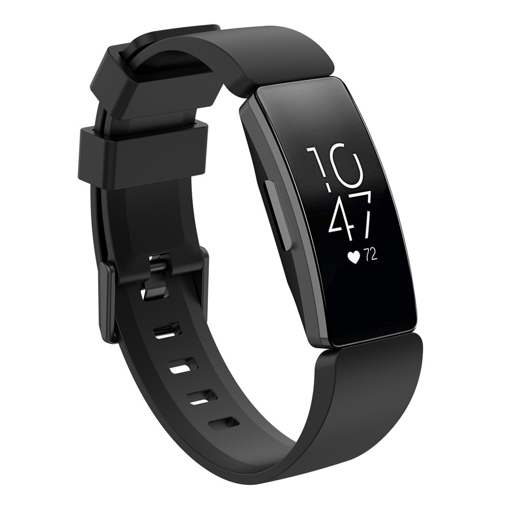 Bandje geschikt voor Fitbit Inspire - Maat S - Bandje - Horlogebandje - Siliconen - Zwart afbeelding