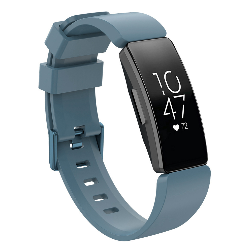 Bandje geschikt voor Fitbit Inspire HR - Maat S - Bandje - Horlogebandje - Siliconen - Blauw afbeelding
