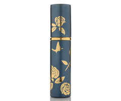 JVS Products Luxe Mini Parfum Flesje - Navulbaar - 10 ml - Reisflesje - Parfumverstuiver - Blauw / Goud