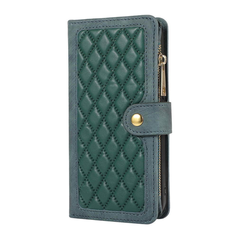 iPhone 8 hoesje - Bookcase - Pasjeshouder - Portemonnee - Koord - Kunstleer - Groen