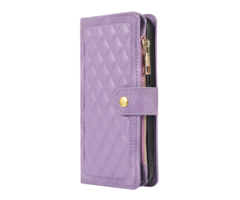 JVS Products iPhone 14 Pro Max hoesje - Bookcase - Pasjeshouder - Portemonnee - Koord - Kunstleer - Paars