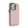 iPhone 15 Plus hoesje - Backcover - Pasjeshouder - Kunstleer - Rose Goud