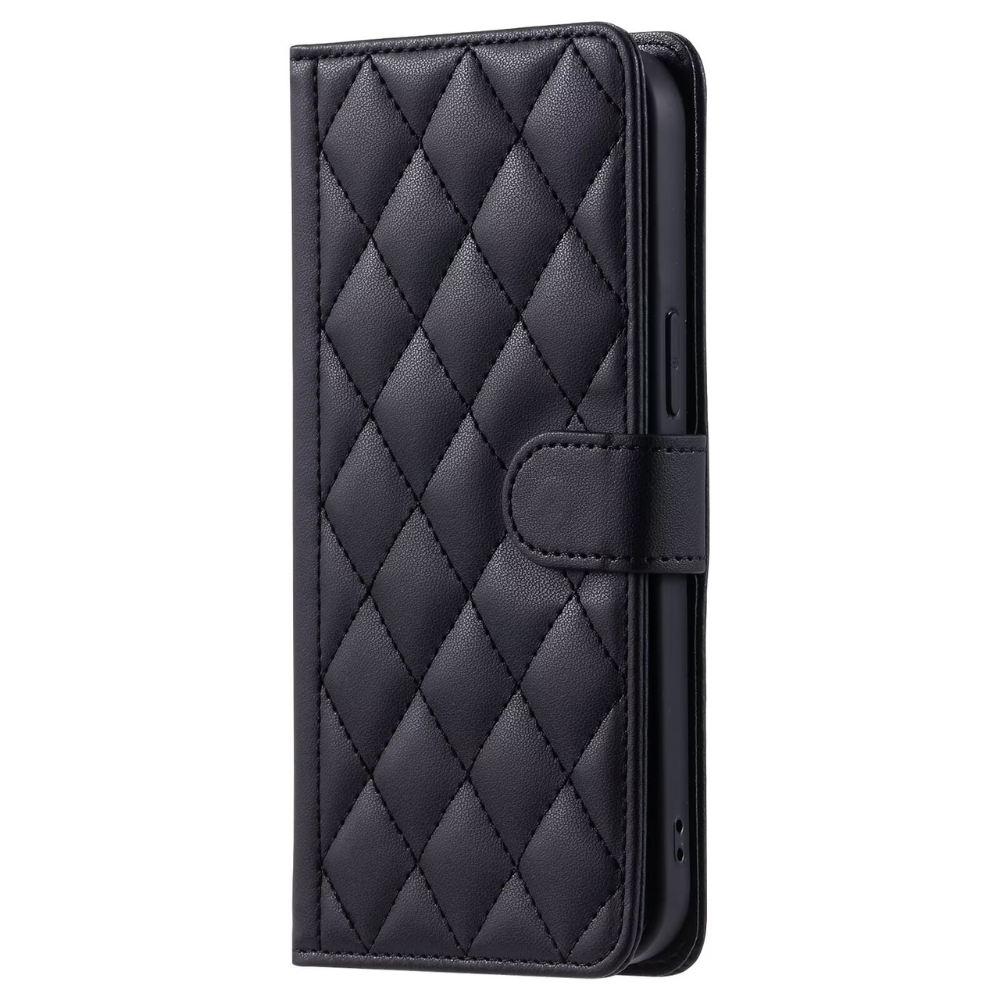 iPhone 7 hoesje - Bookcase - Pasjeshouder - Koord - Kunstleer - Zwart afbeelding