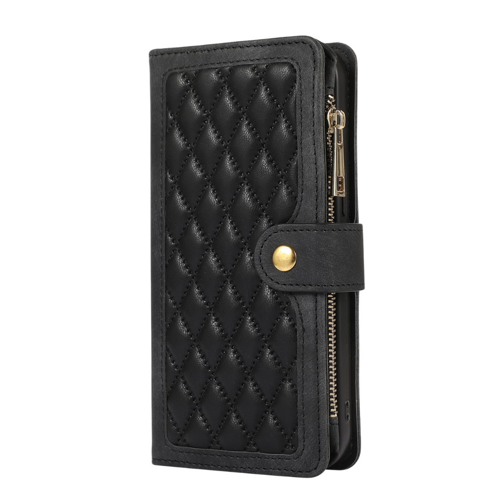 Samsung Galaxy A54 5G hoesje - Bookcase - Pasjeshouder - Portemonnee - Koord - Kunstleer - Zwart afbeelding