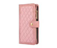 JVS Products Samsung Galaxy S23 Plus hoesje - Bookcase - Pasjeshouder - Portemonnee - Koord - Kunstleer - Roze