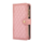 Samsung Galaxy S21 Ultra hoesje - Bookcase - Pasjeshouder - Portemonnee - Koord - Kunstleer - Roze