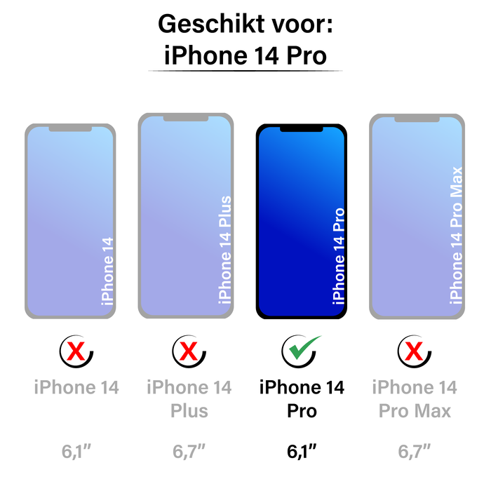 JVS Products iPhone 14 Pro hoesje - Bookcase - Pasjeshouder - Portemonnee - Koord - Kunstleer - Groen