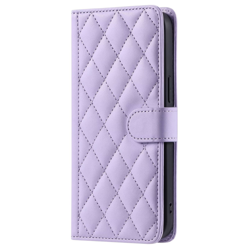 iPhone 11 hoesje - Bookcase - Pasjeshouder - Koord - Kunstleer - Paars afbeelding