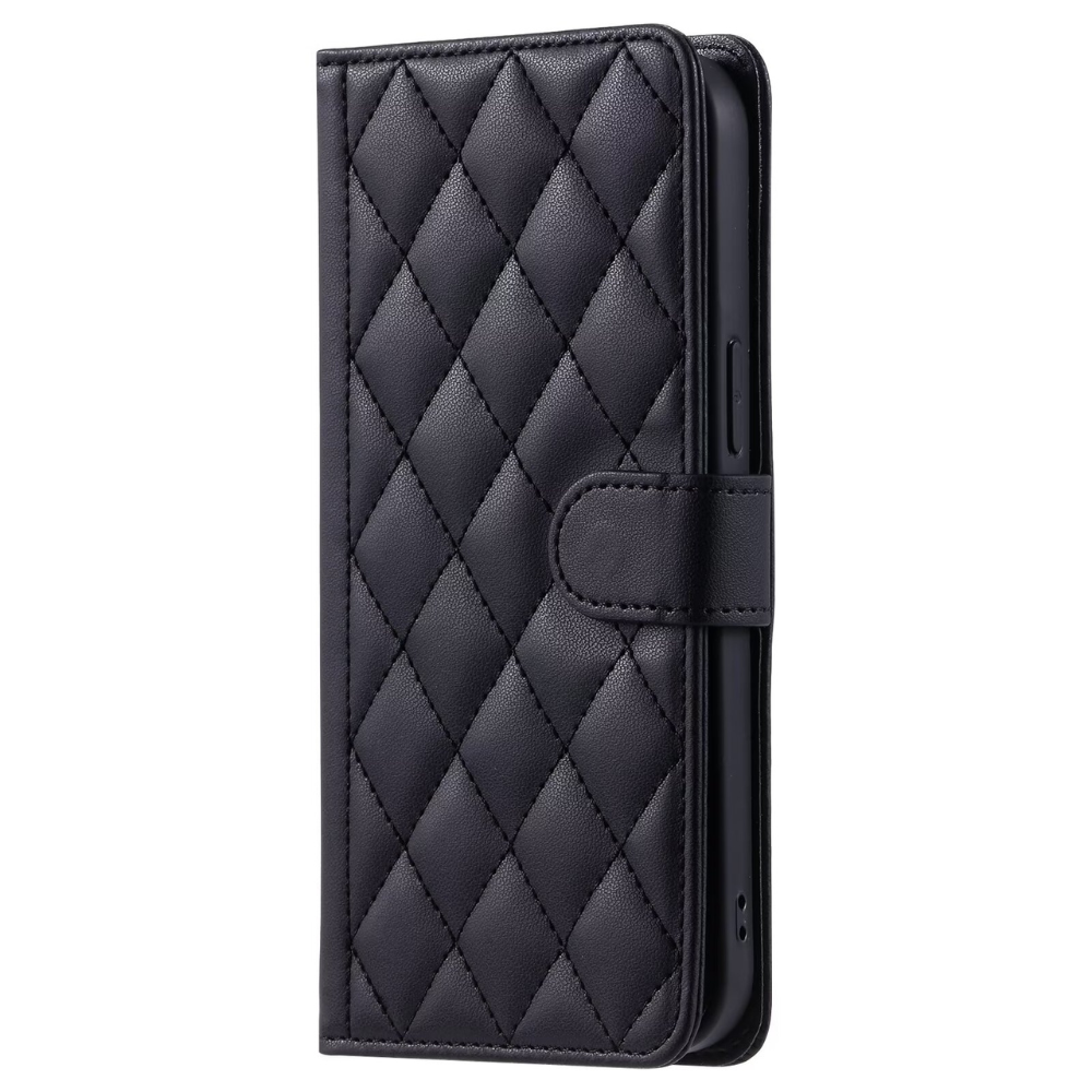 iPhone 15 Plus hoesje - Bookcase - Pasjeshouder - Koord - Kunstleer - Zwart