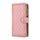 iPhone 13 Pro Max hoesje - Bookcase - Pasjeshouder - Portemonnee - Koord - Kunstleer - Roze