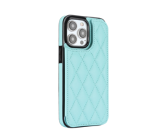 JVS Products Samsung Galaxy S23 Plus hoesje - Backcover - Pasjeshouder - Kunstleer - Turquoise