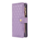 iPhone 15 hoesje - Bookcase - Pasjeshouder - Portemonnee - Koord - Kunstleer - Paars