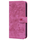 Samsung Galaxy S24 Ultra hoesje - Bookcase - Koord - Pasjeshouder - Portemonnee - Camerabescherming - Bloemenpatroon - Kunstleer - Roze