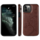 Samsung Galaxy S24 Ultra hoesje - Backcover - Pasjeshouder - Portemonnee - Bloemenprint - Kunstleer - Bruin