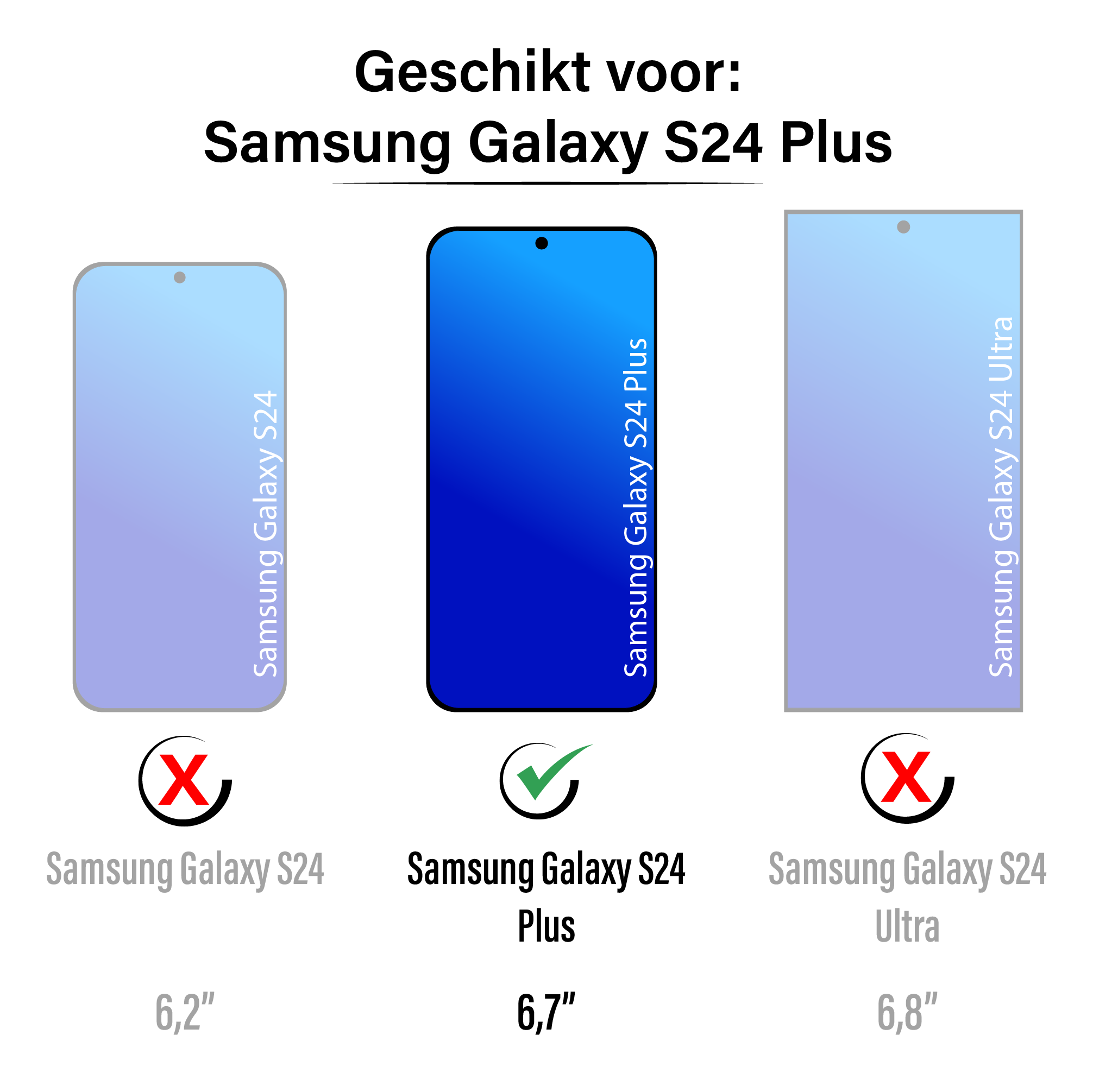 JVS Products Samsung Galaxy S24 Plus hoesje - Bookcase - Pasjeshouder - Portemonnee - Kunstleer - Bruin