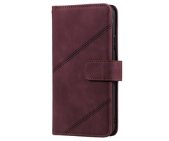 JVS Products Samsung Galaxy S24 Plus hoesje - Bookcase - Koord - Pasjeshouder - Portemonnee - Kunstleer - Bordeaux Rood