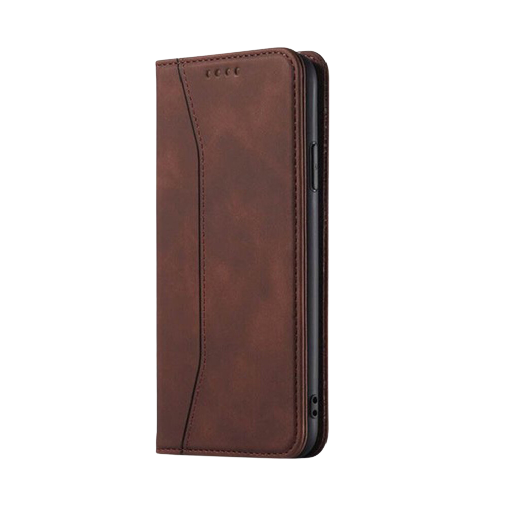 Samsung Galaxy S24 hoesje - Bookcase - Pasjeshouder - Portemonnee - Kunstleer - Donkerbruin afbeelding