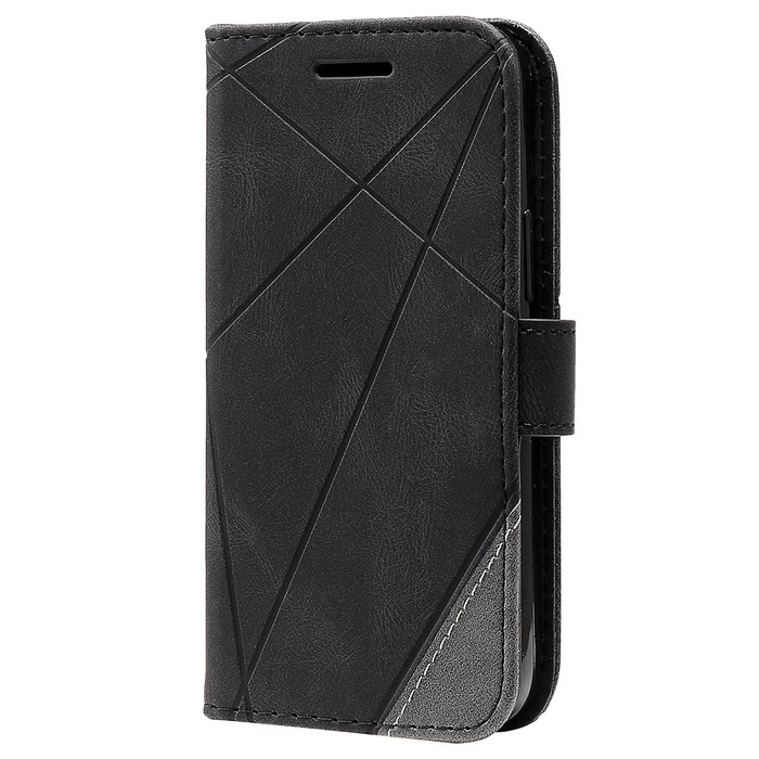 JVS Products Samsung Galaxy S24 Ultra hoesje - Bookcase - Pasjeshouder - Portemonnee - Patroon - Kunstleer - Zwart