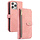 Samsung Galaxy S24 hoesje - Bookcase - Koord - Pasjeshouder - Portemonnee - Kunstleer - Roze