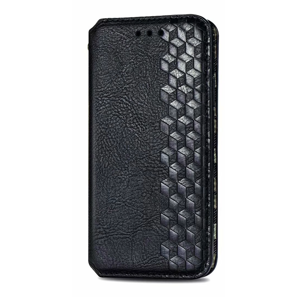 Samsung Galaxy S24 hoesje - Bookcase - Pasjeshouder - Portemonnee - Diamantpatroon - Kunstleer - Zwart afbeelding