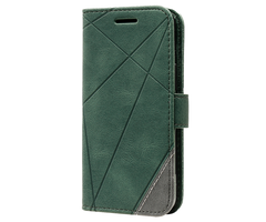 JVS Products Samsung Galaxy S24 hoesje - Bookcase - Pasjeshouder - Portemonnee - Patroon - Kunstleer - Groen