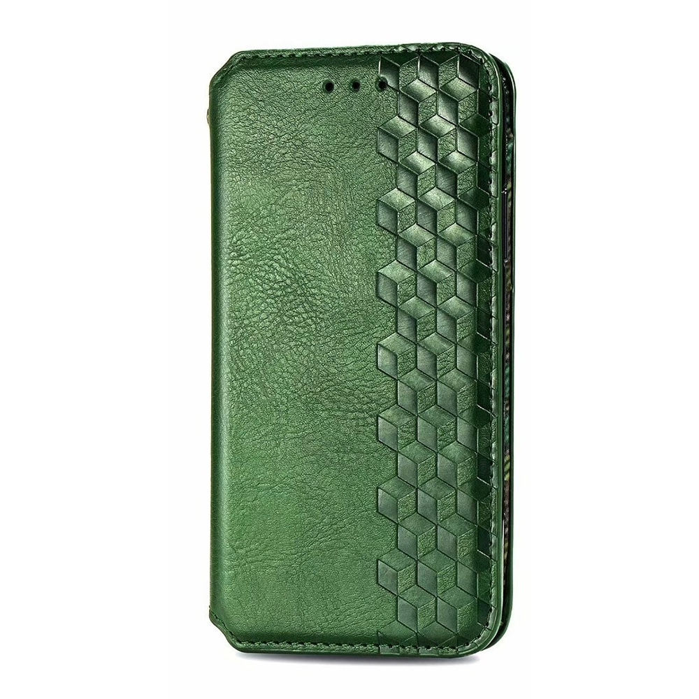 Samsung Galaxy A25 hoesje - Bookcase - Pasjeshouder - Portemonnee - Diamantpatroon - Kunstleer - Groen